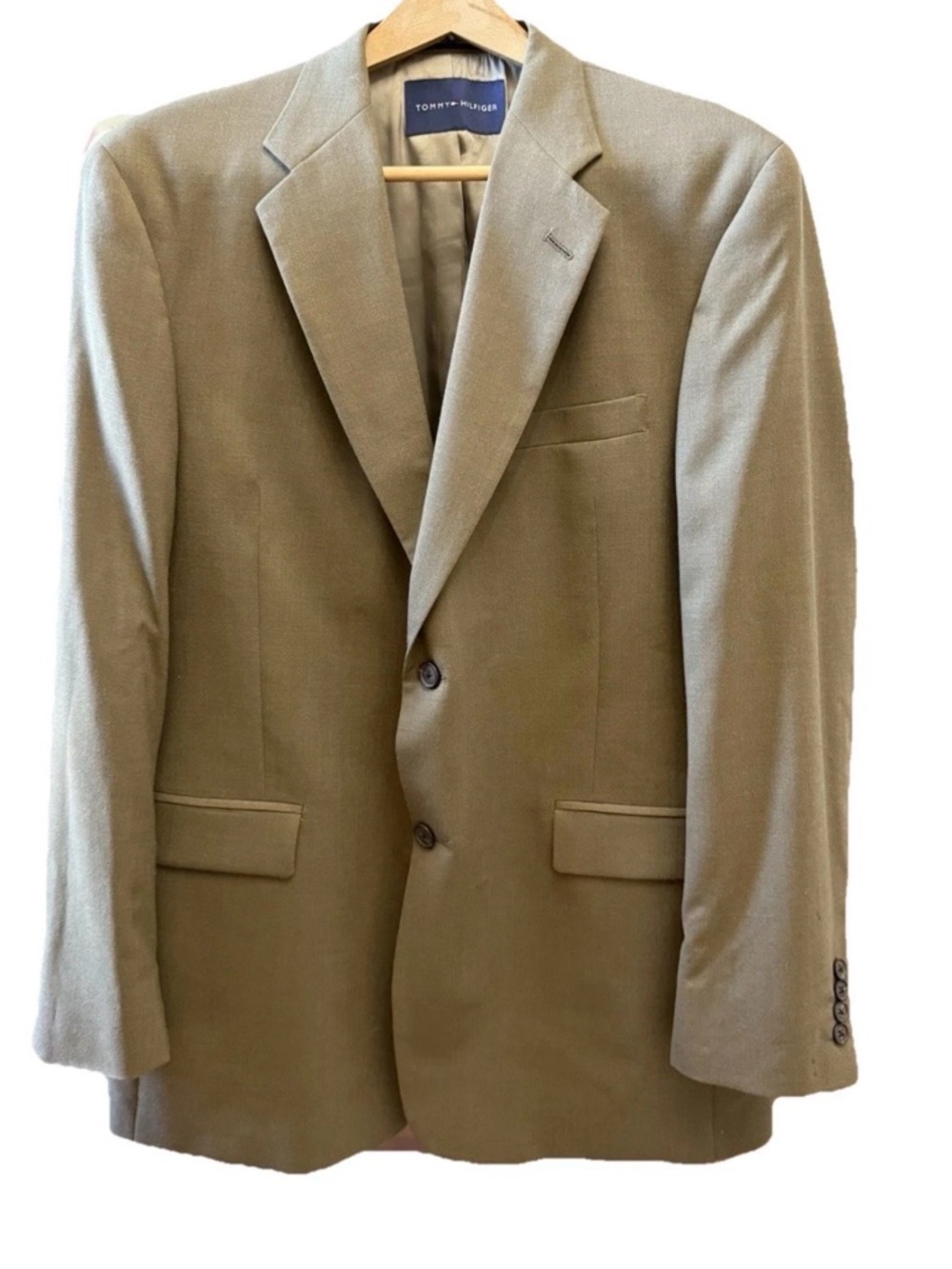 Tommy Hilfiger Tan Men's Sport Coat Blazer Single Breasted Sz 40R